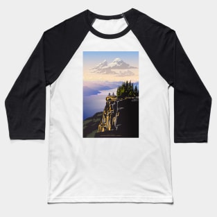 Beautiful British Columbia retro travel poster Baseball T-Shirt